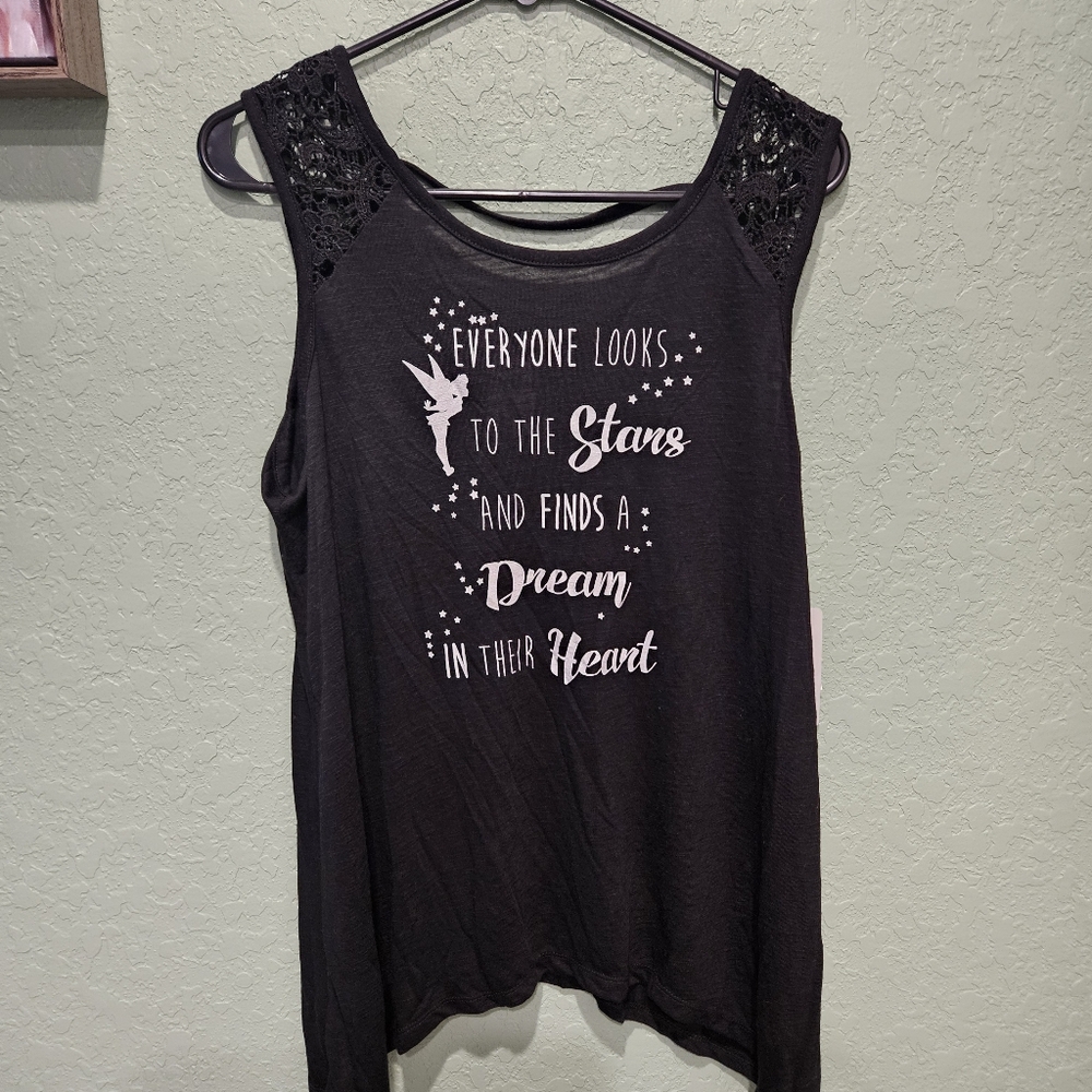 NWT- Juniors Disney Strap Back Tank Size Large (11/13)